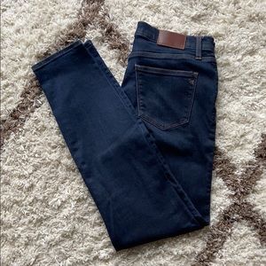Madewell Skinny Skinny Dark Blue Jeans 9” rise